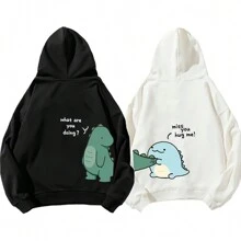 Men Hoodies - 黑色 - 查看 2