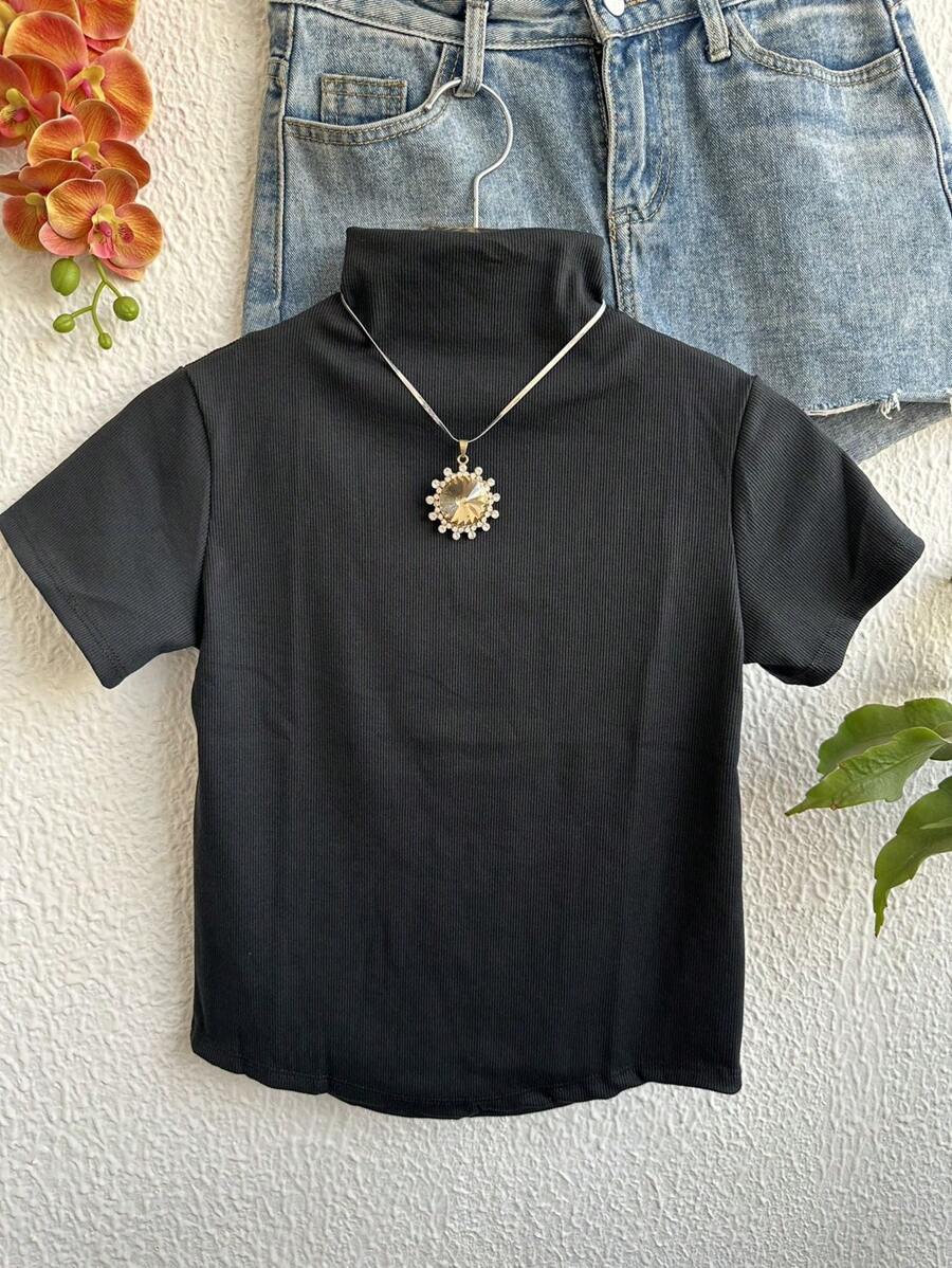 Women T-Shirts - Black - View 1