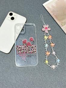 1 Vòng Tay Hoa/Vỏ Điện Thoại Có Họa Tiết Da Báo Hoa Hồng Hoang Dã Trong Suốt Vẽ Tay Thiết Kế Chống Rơi Cho P14 Pro Max 3D/P13 Hoạt Hình/P11 Vẽ Tay/P12 Chống Rơi/XR Hoạt Hình/78GES2/XS/ IPhone/P15 Samsung, Dòng Xiaomi, Redmi - Nhiều màu - Xem 3