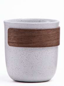 1个200ml白色随机裂纹耐热握把大容量浓缩咖啡、拿铁艺术咖啡杯、下午茶杯、水杯返校 - 白色 - 查看 11