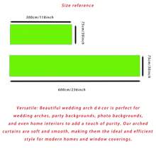 1pc Elegant Sheer Wedding Arch Background Curtain Indoor And Outdoor Decoration