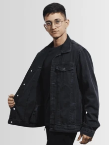 Men Jackets & Coats - Dark Grey - View 5