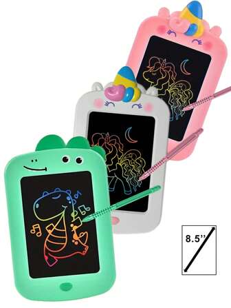 Writing Tablet For Kids , Colorful Doodle Board Drawing Tablet With Lock Function, Erasable Reusable Writing Board, Educational Christmas Boys Girls Toys Gifts For 3 4 5 6 7 8 Year Old, 8.5inch