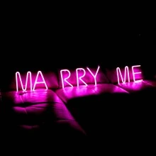 1 pieza Lámpara con letra LED encendida, decoración romántica de propuesta rosa con luz de neón, decoración de escritorio o de pared, luces de palabras DIY alimentadas por USB o batería como LOVE, HAPPY BIRTHDAY, MARRY ME, MERRY CHRISTMAS, adecuada para habitación de niña, dormitorio, bar, camping, fiesta de cumpleaños, San Valentín, boda, regalo de Navidad - Blanco - Ver 12
