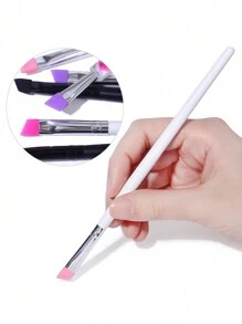 HMQ beauty 1pc Soft Silicone Laminated Brush For Separating And Lengthening Eyelashes - Eyelash Extension Tool For Eyelash Perm And Lifting