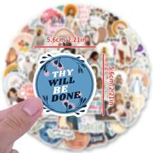 120 Pieces Inspirational Stickers Jesus Faith Stickers Wisdom Words Decals Christian Stickers Verse Motivational Stickers For Water Bottle Car Skateboard Laptop Luggage