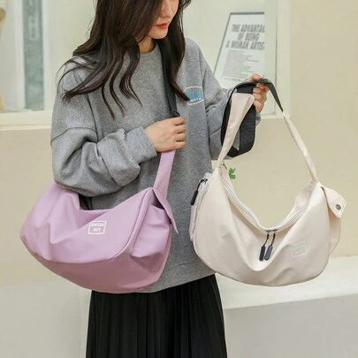 1 件运动健身行李袋，轻便旅行斜挎包，周末旅行包，带鞋隔层收纳袋