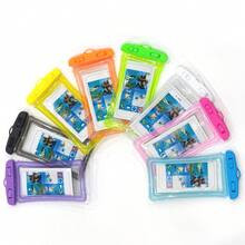 1入組透明手機氣墊防水袋，適用於游泳、防潑水、防跌落手機袋、觸摸屏幕、戶外手機保護殼（配帶掛繩）泳池袋 - 黃色 - 查看 9