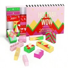 Calendario De Adviento, Herramientas De Maquillaje, Calendar - Rosa Pálido - Ver 6