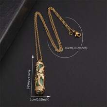 1入組女性時尚銅龍柱和鳳凰幸運護身符吊墜項鍊 - 新款 - 查看 3