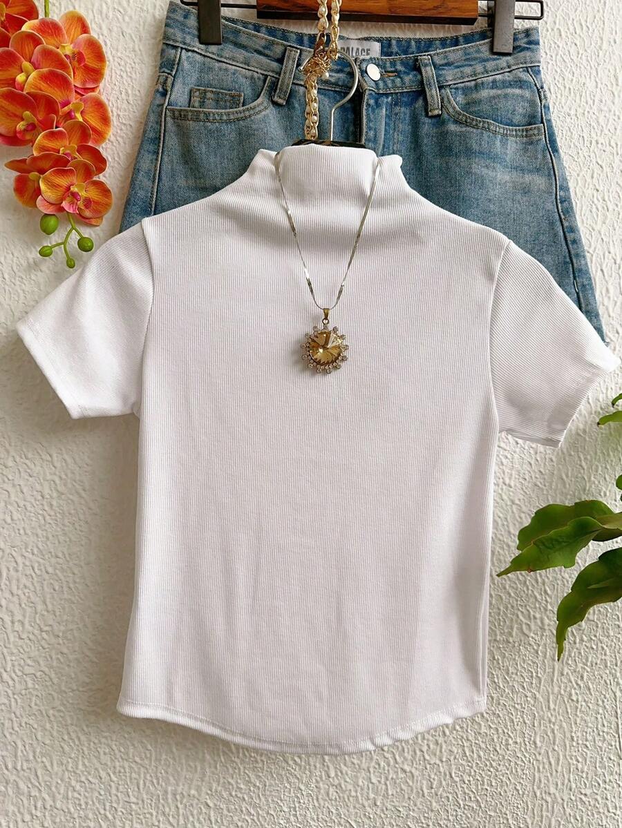 Women T-Shirts - 白色 - 查看 1