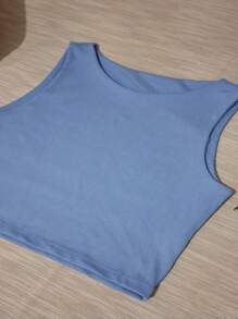 Women Tank Tops & Camis - Màu xanh nhạt - Xem 2