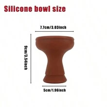 1 Máy Tính Ả Rập Shisha Bát Nhiều Màu Pha Lê Silicone Hookah Nồi Thanh KTV Shisha Phụ Kiện - Màu vàng - Xem 3