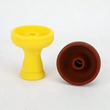 1 Máy Tính Ả Rập Shisha Bát Nhiều Màu Pha Lê Silicone Hookah Nồi Thanh KTV Shisha Phụ Kiện - Màu vàng - Xem 7