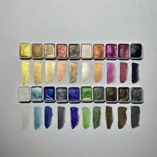 10/20 colores 1ML Pigmento mineral perlado sólido de estilo Dunhuang Acuarela DIY Coloración de arcilla Esmalte de uñas Pegamento goteo Ilustración de estilo antiguo, Pintura de acuarela, Caligrafía con pluma fuente, Vuelta al colegio, Útiles escolares