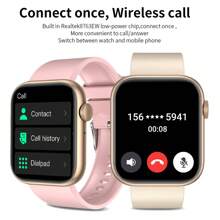 LIGE Unisex Smart Watch With Wireless Calling, Body Temperature Detection, Brightness Adjustment, Breathing Training, Voice Assistant, Raise To Wake And Other Functions - White - View 7