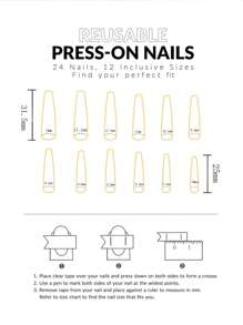 24pcs Simple White Color Gradient Tie Dye Ballet Wear Nail Art Stickers + Jelly Gel + Nail File Press On Nails Supplies