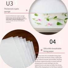 1 Set Plant Specimen Tool Kit DIY Dry Flower Press Wooden Plant Press Tool Flower Press Kit Plant Leaf Press Set A5 - A5 Flower Press - View 7