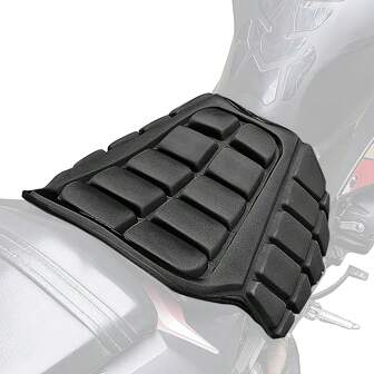 CHCYCLE Cojín universal para asiento de motocicleta, funda de asiento de motocicleta con forma de silla grande, absorción de impactos y transpirable para viajes largos