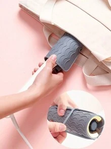 1 pieza Estera de silicona resistente al calor para vara rizadora del cabello, plancha y rizador de cabello portátil, almohadilla de silicona antideslizante para almacenamiento, herramienta de peinado para cabello ondulado, almohadilla de silicona para cicatrices, accesorios y productos para el cabello, esenciales de viaje para peluquería y salón de belleza