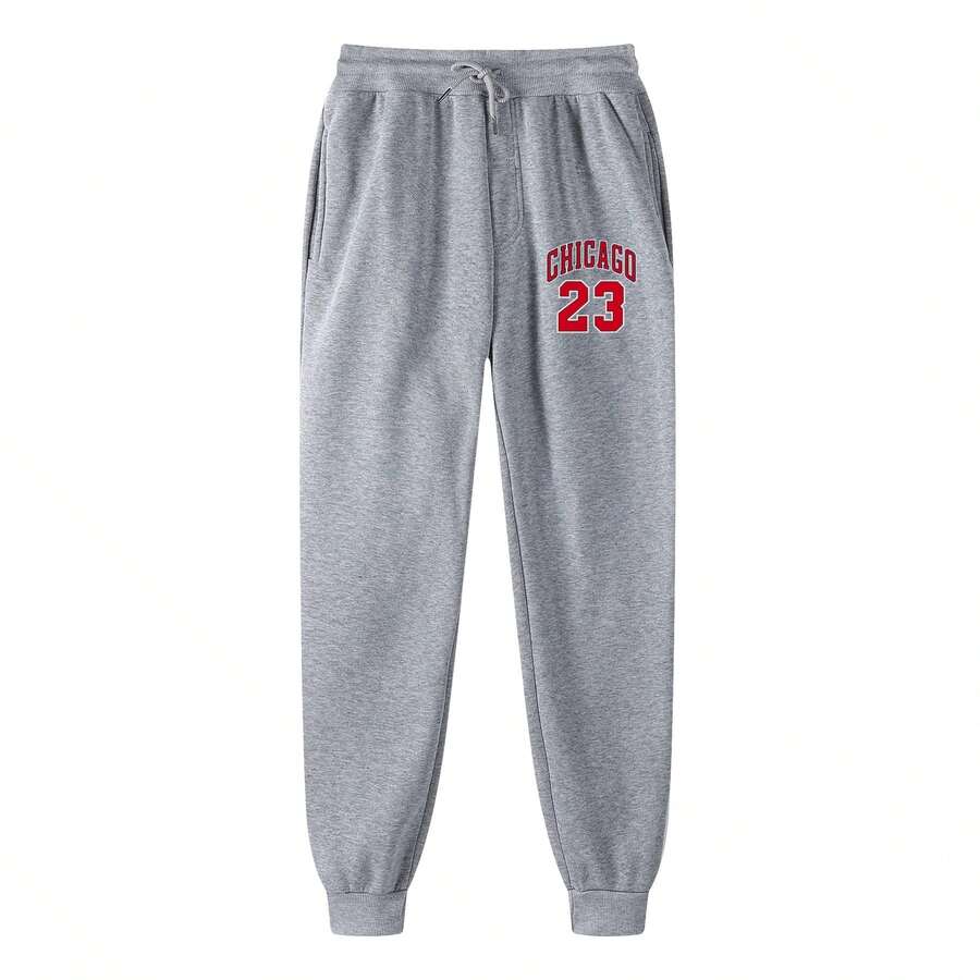 Men Sweatpants - 淺灰色 - 查看 1