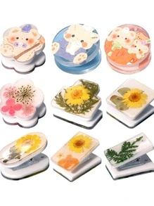 1 pieza Molde de silicona con formas geométricas ovaladas, rectangulares, redondas en forma de nube y corazón para manualidades con resina epoxi DIY