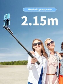 K29 Selfie Stick 2.15m Multi-Function Tripod Stabilizing Selfie Stick With 360° Wide Angle Aluminum Alloy Pole And Wireless Remote Control - Black - View 7