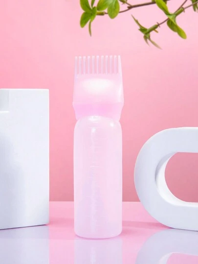 1 Stück Haarfärbemittel-Applikator Flasche und Haarskalpkamm, Haaröl-Applikator mit graduierter Skala 6 Unzen Öl-Applikator für Haarfärbung, Haarwurzelkamm für Skalpbehandlung, Haarpflegeprodukte und Accessoires für Friseur-Salon, Reiseaccessoires, Schulanfang, Reise-Urlaubsaccessoires, Haarschmuck für Frauen