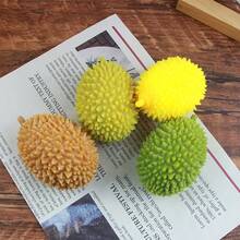 2pcs Cute And Creative Durian Shaped Stress Relief & Venting Fruit Handheld Squeeze Tofu Toys, Give Kids A Fun Holiday Gift - Random - View 5