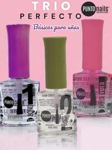 TRIO Basicos Punto Nails para Aplicación de uñas - Rosa - Ver 1