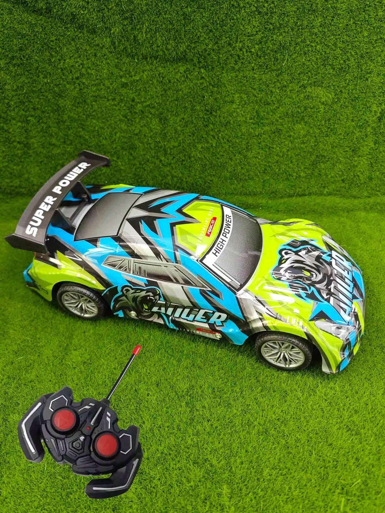 One RC Toy Car - Electric Shockproof Racing Car For Kids, Color And