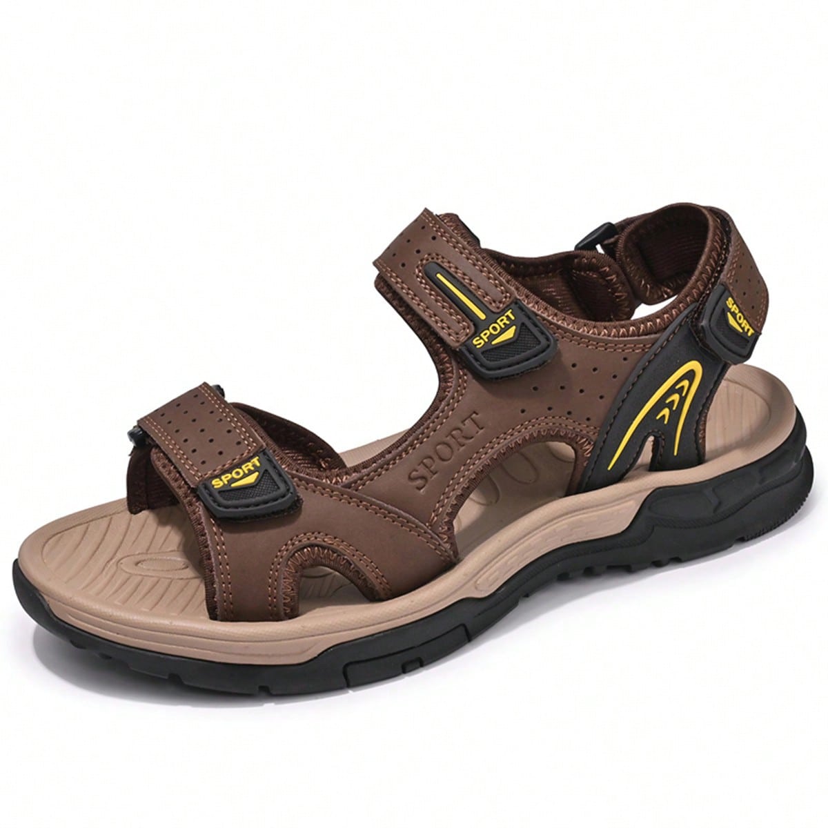 Nuevas Sandalias de Cuero Suave para Hombres con Suela Blanda, Diseño a la Moda, Transpirables y Cómodos Zapatos de Vestir Informales, Sandalias Sua