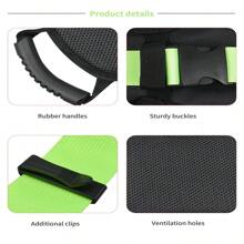 CHCYCLE Motorcycle Passenger Handles,Rear Seat Passenger Safety Belts,Motorboat Harnesses Pillion Rider Grips Grab Handle System,Motorcycle Grip Kidney Belts - Green - View 4