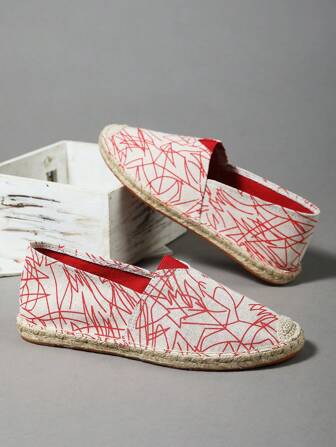 One Pair Of Men Linen Fisherman Shoes Women Casual Shoes