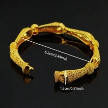 1/2/4pcs Dubai Women Bracelet Gold Bracelet Saudi Arabia Bracelet Wedding Bride Jewelry African Birthday Gift