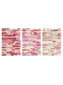 3 Stücke romantische Valentinstagstext Aufkleber, geeignet für Paare Geschenkverpackung, Kartenherstellung und andere Anlässe, um eine warme Atmosphäre zu schaffen. Geeignet für Fotoalben, Tagebücher, Tassen, Laptops, Mobiltelefone, Scrapbooks