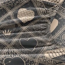 單人床墊保護套，全季節適用床單替換品，無枕套 - 繁心 - 查看 3