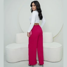 Women Pants - Màu Hồng Tươi - Xem 3