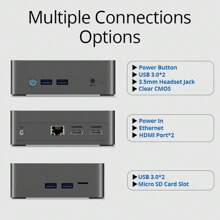 BMAX BMAX B3 Mini PC Windows 11 Pro Intel N5095 8GB RAM DDR4 256GB SSD Gráficos Intel UHD de 11.a generación 1000Mbps Ethernet