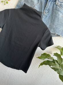 Women T-Shirts - Black - View 2