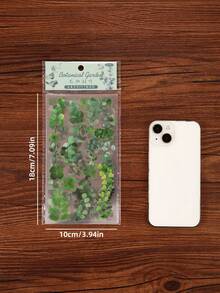 6入組/包防水Eucalyptus主題剪貼簿貼紙，帶預裁膜 - 彩色 - 查看 2