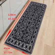 1入組幾何圖案印花水吸收防滑水晶絨涤紗矩形地墊，適用於廚房客廳門廳，多功能地毯 - 彩色 - 查看 6