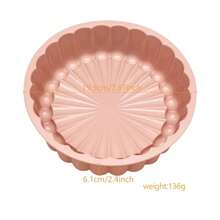 1pc, Silicone Charlotte Cake Pan - Square, Round, And Flower ShapesBaking Tray For Bread, Toast, Shortcake, Sponge, And Flan - KitchenGadgets And Accessories For Home Baking - Pink - View 7