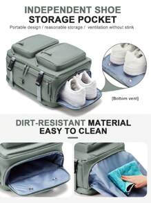 經過航空公司認可的隨身攜帶背包，帶有USB端口，25L個人物品袋得到航空公司批准，背包適合15.6英寸的手提電腦，保護脊柱的背包，減輕負擔的背包，多口袋大容量超大，旅行度假必備，設計用於男女皆宜的行李包，帶鞋格的旅行背包，父親節禮物，夏季書包，大一新生書包，適合書籍的返校學生多功能宿舍大學生書包