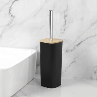 一体式家用竹木长柄马桶刷套装，彻底清洁马桶蹲便器无死角浴室装饰秋季装饰