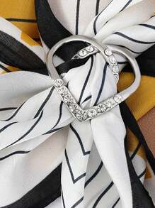 2 phụ kiện quần áo đa chức năng thiết kế mới có thể sử dụng làm khóa khăn quàng cổ, nút cao cấp, khóa thắt lưng đính đá và trâm cài. Chăm sóc cơ thể khi đi du lịch, thể thao, ngoài trời, thắt lưng làm mát mùa hè, bãi biển, du lịch - Bạc - Xem 6