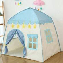 Casa De Niñas Castillo Princesa Juguete Interior Tienda - Azul - Ver 1