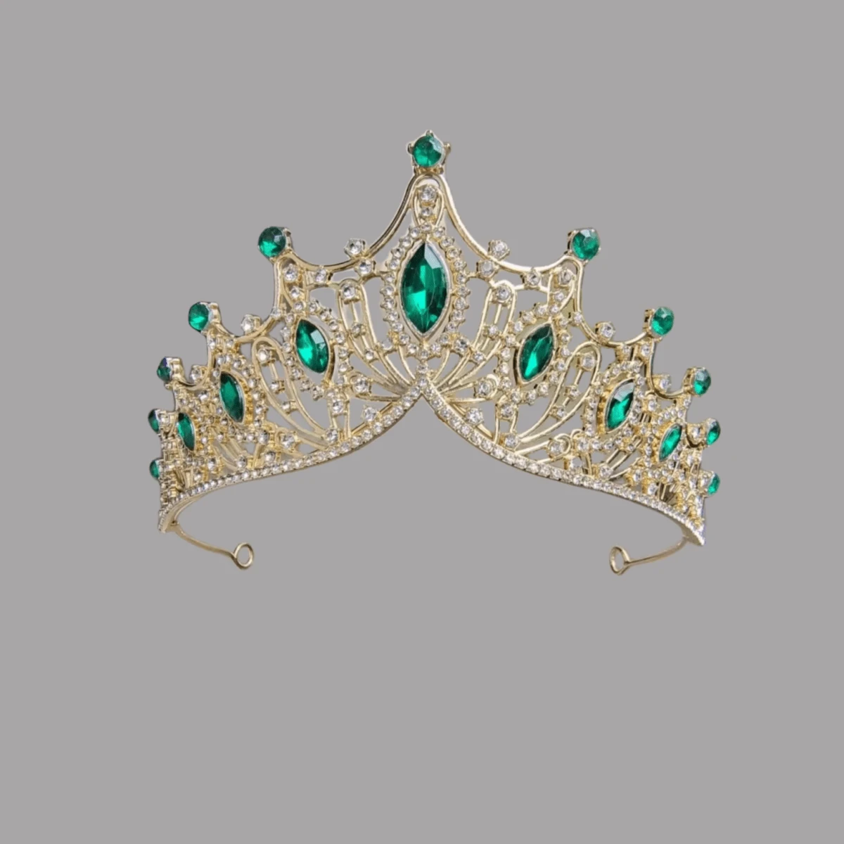 1pc Emerald Green Princess Headband For Women Costume Party Celebrations Crown Hair Accessory Birthday Gift - Dark Green - View 1