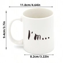 1pc Creative Funny Dog Nose Cup, Ceramic Mug Cup, Water Coffee Cup - White - View 6
