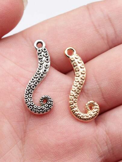 20pcs 26x10mm Octopus Leg Charms For DIY Jewelry Making DIY Women Bracelet Necklace Making